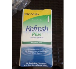 NƯỚC NHỎ MẮT NHÂN TẠO Refresh Plus® Lubricant Eye Drops - HỘP 100 TÉP