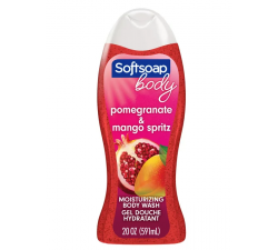 DẦU TẮM TINH CHẤT LỰU VÀ XOÀI Softsoap Moisturizing Body Wash, Juicy Pomegranate and Mango, 20 Oz 
