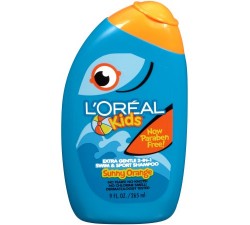 DẦU GỘI TẨY CLO HỒ BƠI  CHO BÉ L'Oreal Kids 2-in-1 Extra Gentle Shampoo, Splash of Sunny Orange, 9 Fl oz