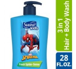 DẦU TẮM GỘI XÃ NGƯỜI NHỆN Suave Kids Fresh Spider-Sense 3 in 1 Shampoo Conditioner and Body Wash, 28 oz 