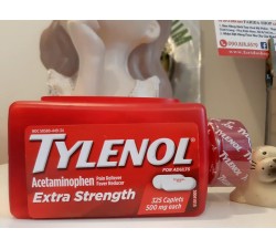 VIÊN UỐNG GIẢM ĐAU HẠ SỐT Tylenol Acetaminophen Extra Strength 500mg - HỘP 325 VIÊN