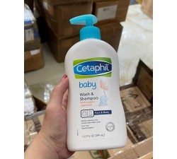 DẦU TẮM GỘI HỮU CƠ CETAPHIL BABY Wash & Shampoo With Organic Calendula 399ml