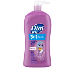 DẦU TẮM GỘI XÃ CHO BÉ MÙI OẢI HƯƠNG DIAL - Kids Body + Hair Wash, LAVENDER, 24 Ounce 709ML