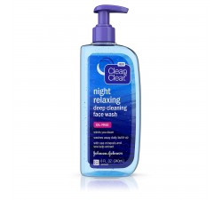 RỬA MẶT BAN ĐÊM  Clean & Clear Night Relaxing Oil-Free Deep Cleaning Face Wash with Deep Sea Minerals & Sea Kelp Extract
