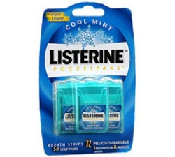 MIẾNG TAN THƠM MIỆNG LISTERINE MÙI BẠC HÀ - Listerine PocketPaks Coolmint, 3pk, 24ct Breath Strip