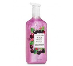 RỬA TAY SÁT KHUẨN KHỬ MÙI dạng KEM DƯỚNG DA - BBW  BLACK CHERRY MERLOT CREAMY LUXE HAND SOAP 236ML