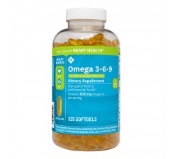 VIÊN UỐNG DẦU CÁ MEMBER MARK OMEGA 3 6 9 1600MG - HỘP 325 VIÊN