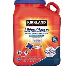VIÊN NƯỚC GIẶT QUẦN ÁO KHÁNG KHUẨN Kirkland Signature Ultra Clean - THÙNG 152 viên