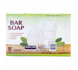 XÀ BÔNG CỤC TINH CHẤT BƠ KIRKLAND - SIGNATURE BAR SOAP WITH SHEA BUTTER -  LỐC 15 CỤC X 127.5GRAM