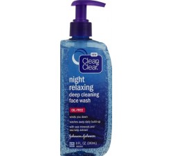RỬA MẶT CHO BAN ĐÊM Clean & Clear Oil-Free Facial Cleansers with Citrus Scent, Night Relaxing, 16 oz