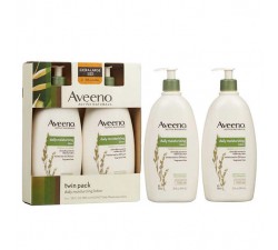 BỘ 2 CHAI KEM DƯỠNG THỂ HỮU CƠ KHÔNG MÙI AVEENO - Aveeno Daily Moisturizing Lotion For Dry Skin 709ML X 2 
