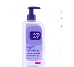 RỬA MẶT CHO BAN ĐÊM Clean & Clear Night Relaxing Oil-Free Night Face Wash, 8 fl. oz