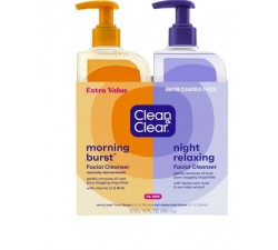BỘ RỬA MẶT NGÀY & BAN ĐÊM  Clean & Clear Day and Night Acne Face Wash, Oil-Free, 8 fl oz (2 Pack)