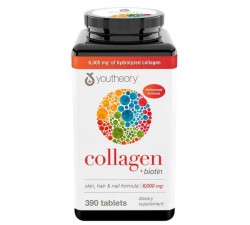 VIÊN UỐNG BỔ SUNG COLLAGEN + BIOTIN ĐẸP DA - Youtheory Collagen 390 Viên collagen Type 1,2&3 