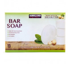 XÀ BÔNG CỤC TINH CHẤT BƠ KIRKLAND  - Signature Bar Soap with Shea Butter - 05 CỤC LẺ x 127.5gram