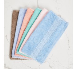 KHĂN LÔNG NHỎ RỬA MẶT /TẮM Living Fashions Luxurious Washcloths - Size 13" x 13" - 1 CÁI 