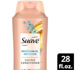 DẦU XÃ CHO TÓC SUÔNG MÊM SUAVE - SUAVE MOROCCAN INFUSION WITH ARGAN OIL SHINE CONDITIONER 828ML - MẪU CHAI MỚI