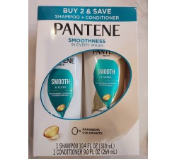 BỘ DẦU GỘI XÃ CHO TÓC YẾU SUÔNG TRƠN MỀM PANTENE SHAMPOO AND CONDITIONER, SMOOTH AND SLEEK gội 310ml và xã 269ml