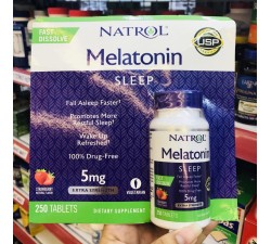 VIÊN NGẬM GIÚP NGỦ NGON MELATONIN SLEEP NATROL 50MG - 250 VIÊN