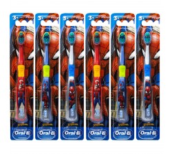 01 CẦY BÀN CHẢI ĐÁNH RẰNG MỀM VỪA Oral-B Kids Spider Man Toothbrush for Little Children Ages 3+ Years Old, Extra Soft