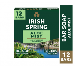 XÀ BÔNG CỤC TINH CHÂT NHA ĐAM IRISH - Irish Spring Aloe Vera Bar Soap - 02 CỤC LẺ x 104.8gram