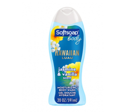 DẦU TẮM  Softsoap Moisturizing Body Wash, All Skin Types, Hawaiian Luau, Jasmine and Vanilla, 20 fl oz