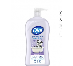 DẦU TẮM GỘI XÃ 3 TRONG 1 MÙI HOA OẢI HƯƠNG Dial Kids 3-in-1 Body+Hair+Bubble Bath, Lavender Scent, 32 fl oz 946ML