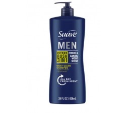 DẦU TẮM GỘI XÃ NAM Suave Men Citrus Rush 3-in-1 Shampoo, Conditioner & Body Wash, Daily Clean, Citrus & Sandalwood, 28 fl oz