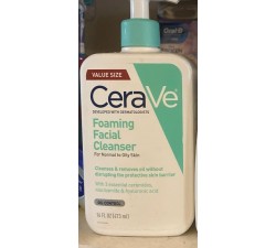 SỮA MẶT  CERAVE DỊU NHẸ CHO DA THƯỜNG ĐẾN DA DẦU 473ML