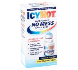 GEL LĂN GIẢM ĐAU ICYHOT - Icy Hot Maximum Strength Pain Relieving Liquid No Mess Applicator, 2.5 FL OZ 